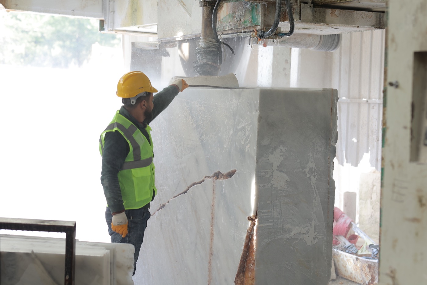 Mermer blok işleme ve üretim hazırlığı